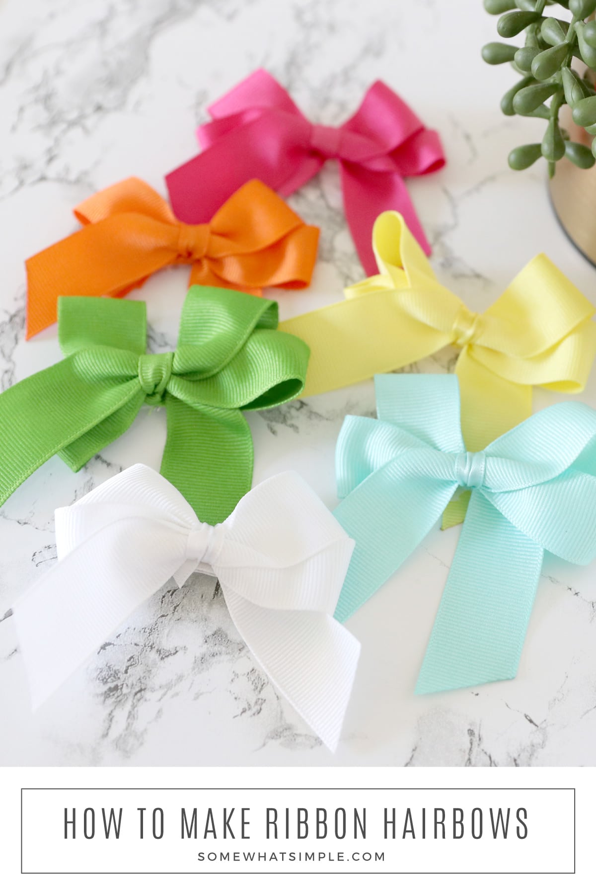 how to make hair bows with hair