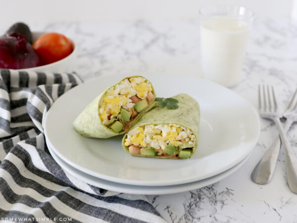 Breakfast Wrap Healthy Breakfast - Somewhat Simple .com