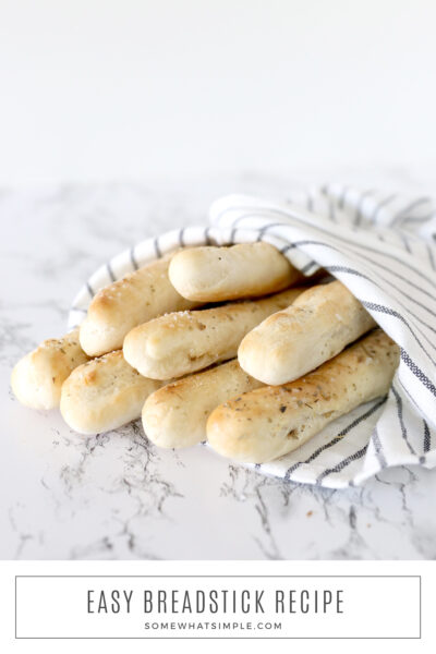 Homemade Breadsticks (Ready In 20 Mins) - Somewhat Simple