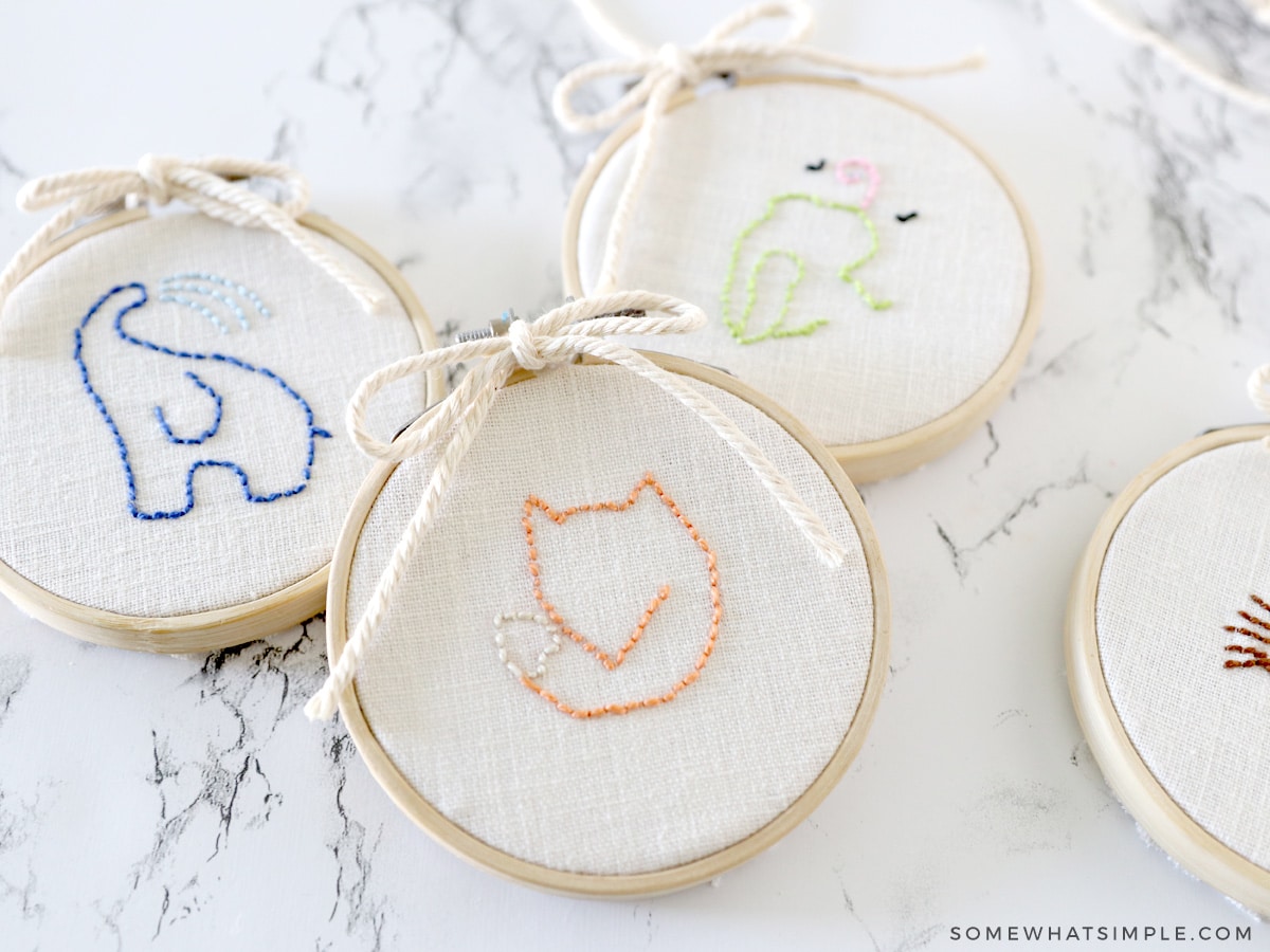 9 Simple Embroidery Designs (Free templates!) from Somewhat Simple