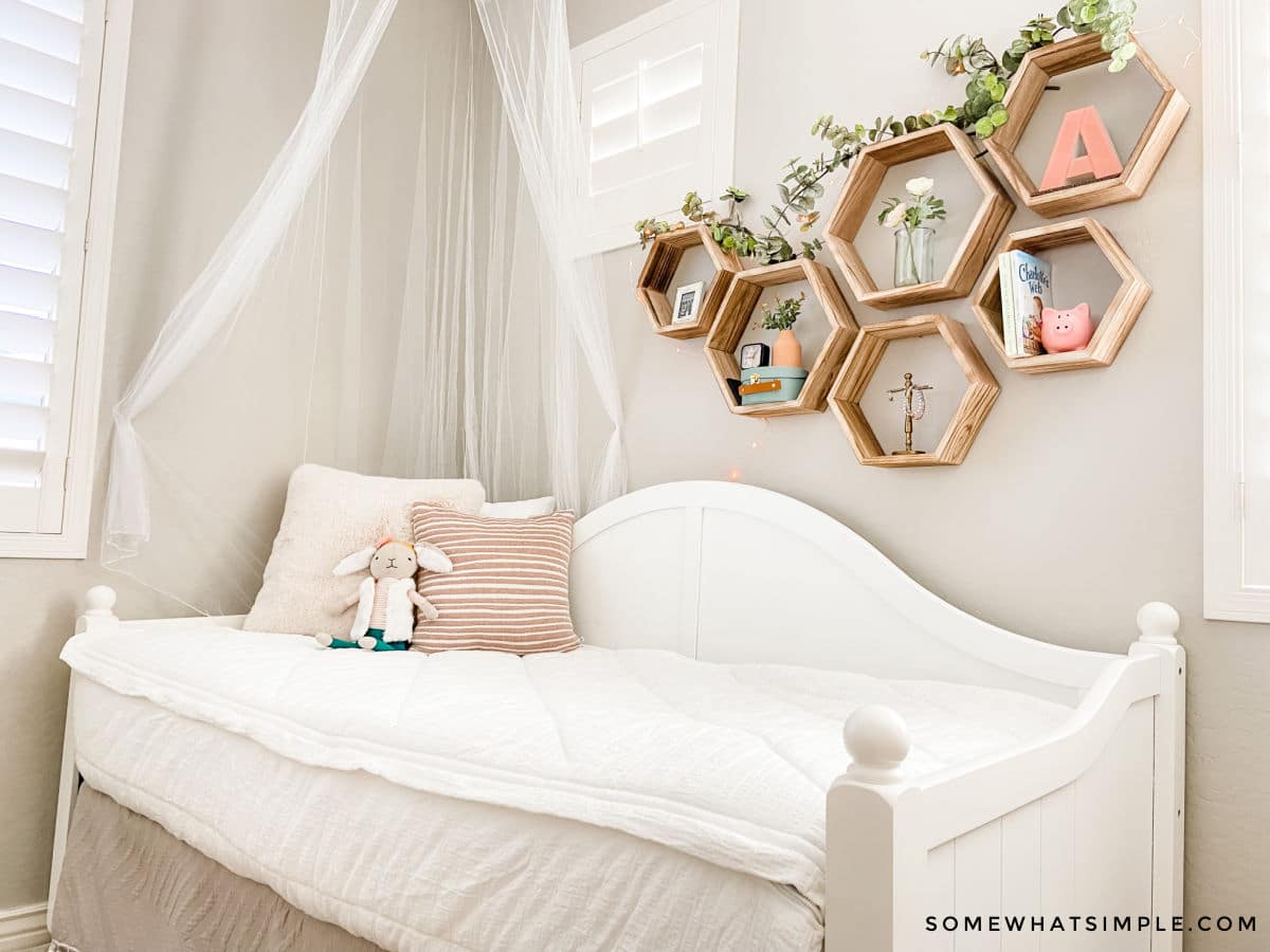 Easy Girls Bedroom Decor on a Budget - Somewhat Simple
