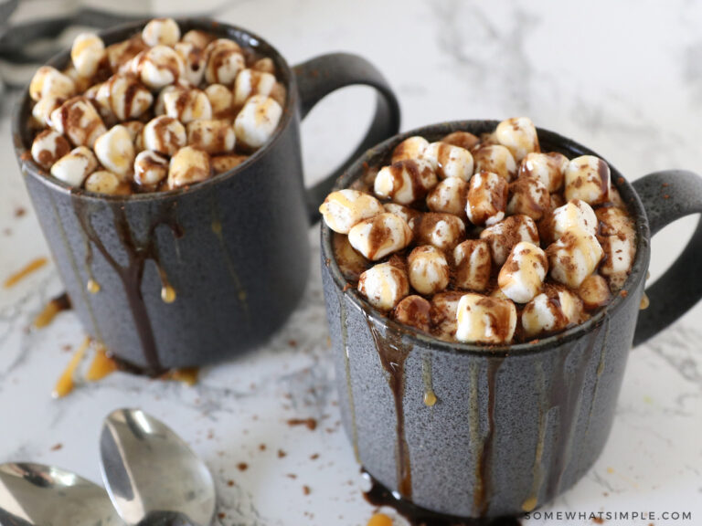 The Best Creamy Hot Chocolate Recipe - from Somewhat Simple