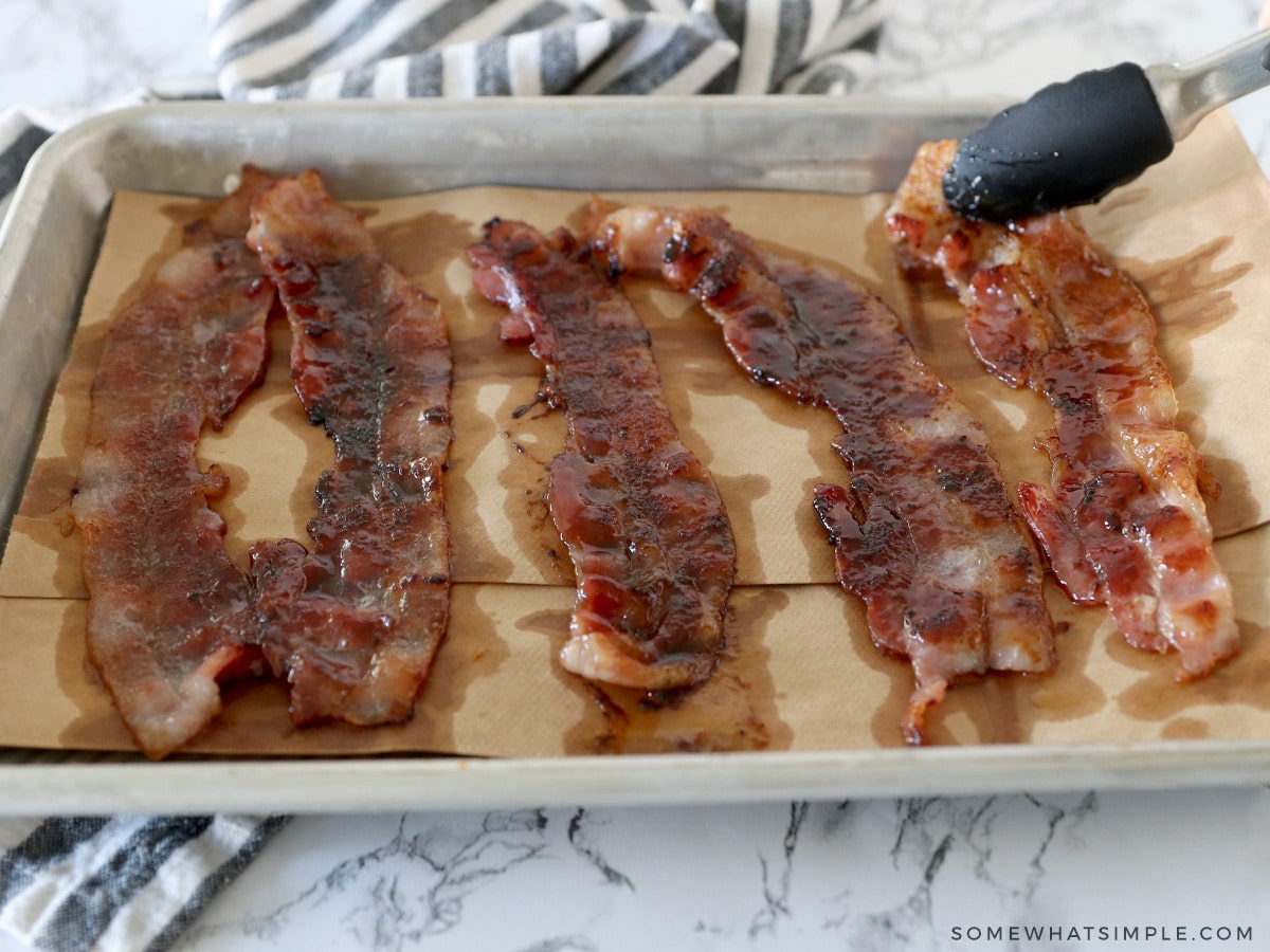 10-Minute Candied Bacon - from Somewhat Simple