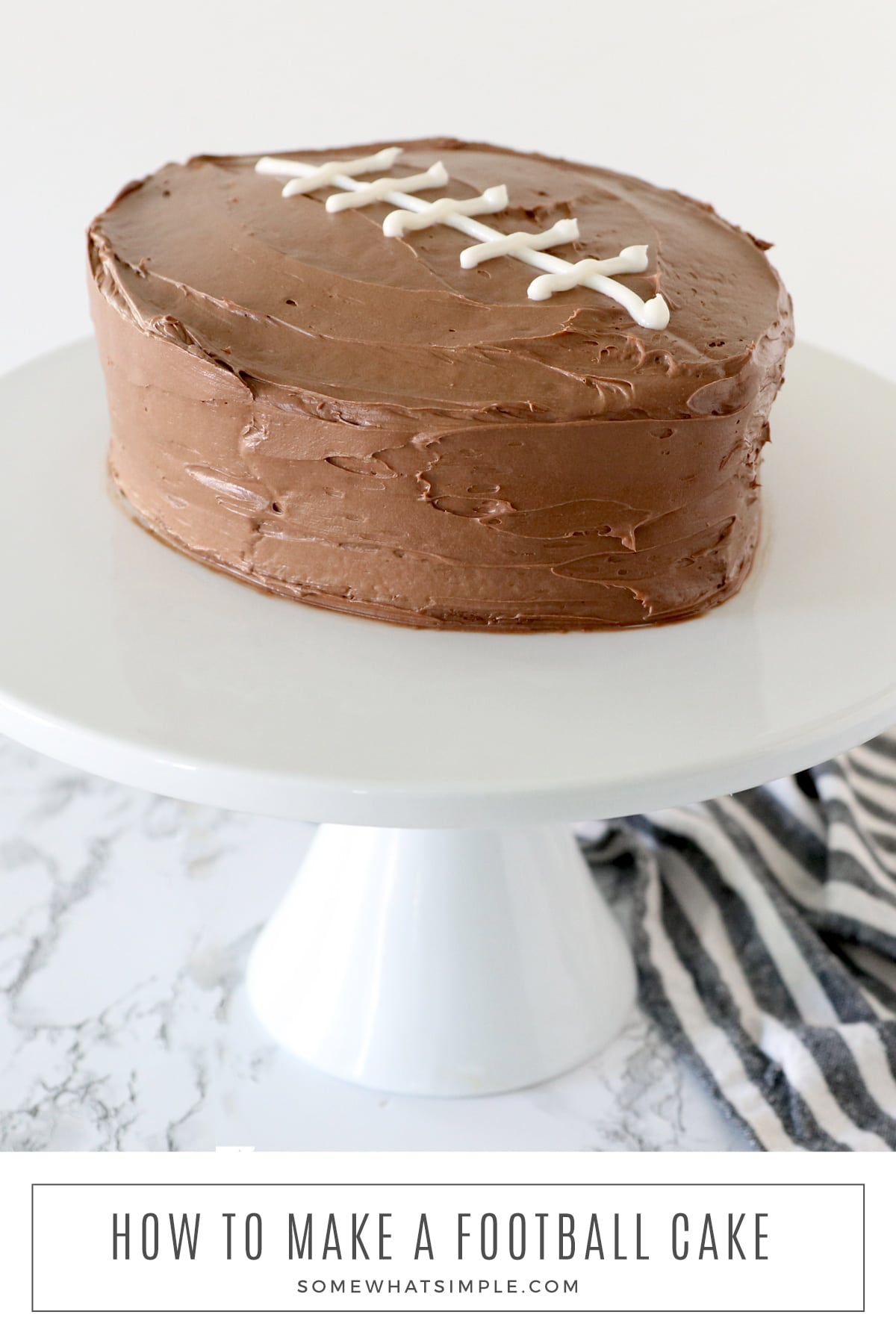 Football buttercream cake | Football birthday cake, Football themed cakes,  Birthday sheet cakes