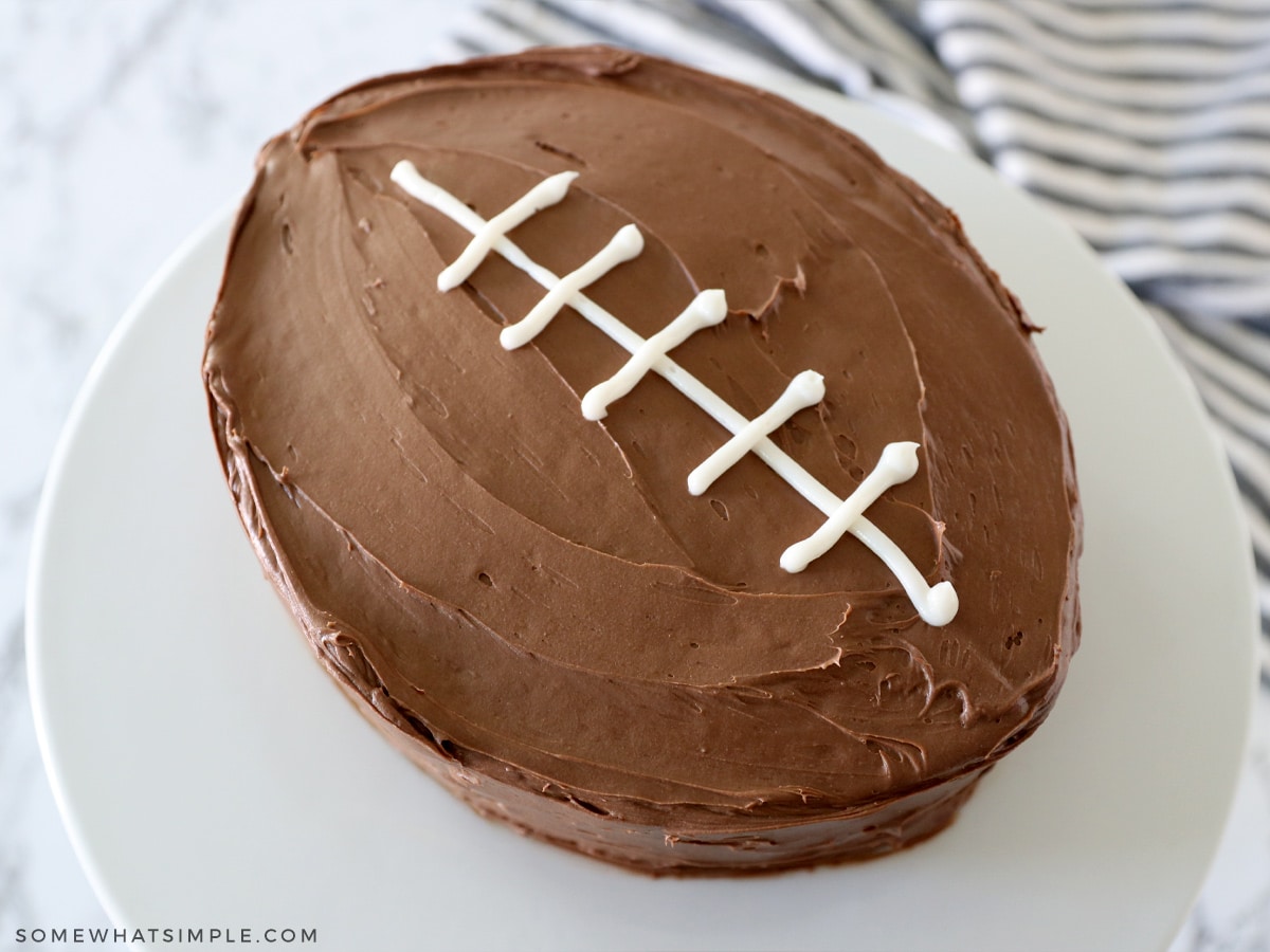 Football Cake Recipe with Step-by-Step Photos