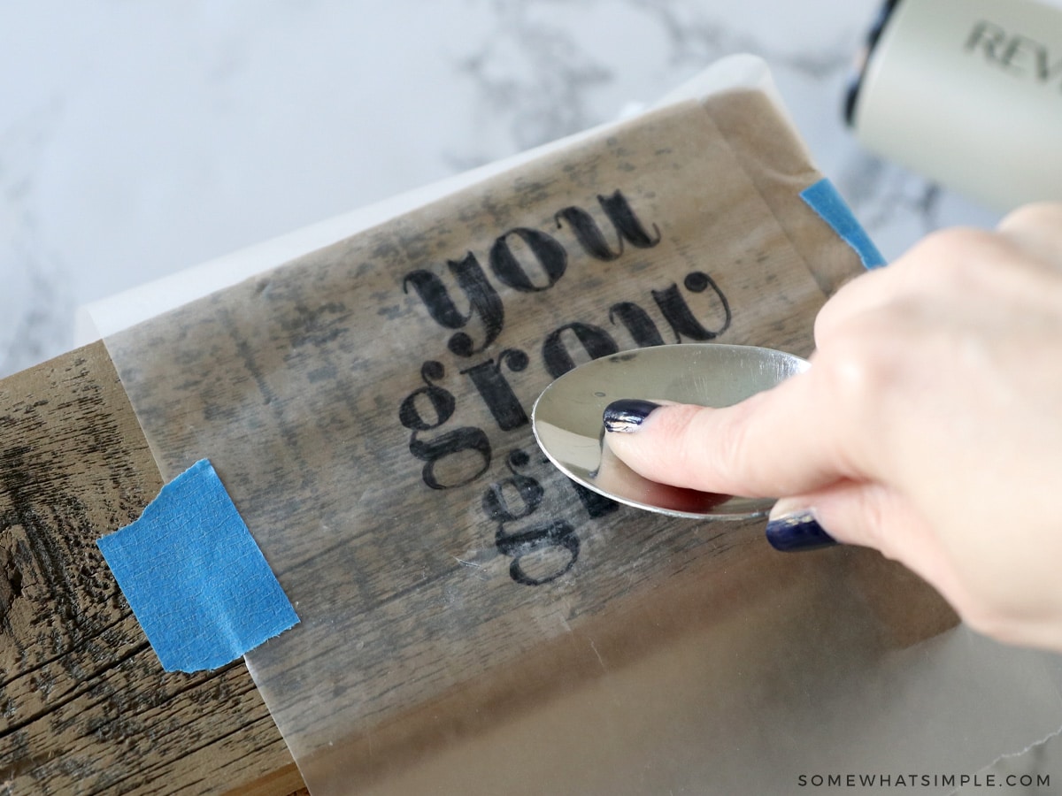 How to Make a Wax Paper Stencil from Somewhat Simple