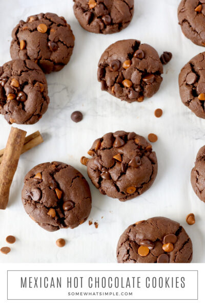 Mexican Hot Chocolate Cookies - from Somewhat Simple
