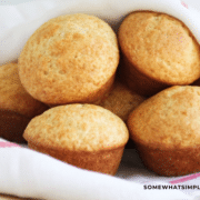 finished product of honey muffins wrapped in a towel